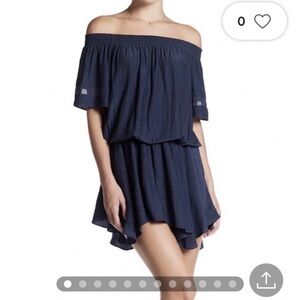 Ramy Brook Jessica dress Navy Off-Shoulder Mini Dress